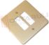 Immagine di PLACCA 2 FORI ALLUMINIO BRONZO VIMAR