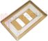 Immagine di PLACCA 2 POSTI ALLUMINIO ORO VINTAGE