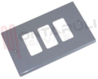 Immagine di PLACCA RETTANGOLARE 3 TASTI ALLUMINIO SMALTATO