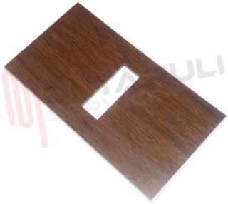Immagine di PLACCA 1 POSTO FINTO LEGNO MOLVENO