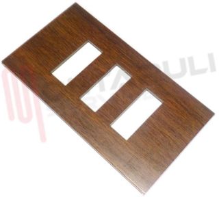 Immagine di PLACCA 3 POSTI FINTO LEGNO MOLVENO