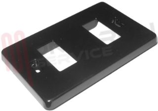 Immagine di PLACCA RETTANGOLARE NERA 2 POSTI SERIE MAGIC C/SUPPORTO