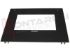 Immagine di VETRO FORNO CON FORI  MANIGLIA ALT.468X590MM. NERO