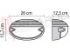 Immagine di PLAFONIERA 1X60W CHIP GRILL 25 E27 OVALE GRIGIA