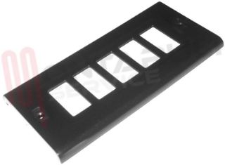 Immagine di PLACCA RETTANGOLARE NERA 5 POSTI SERIE MAGIC