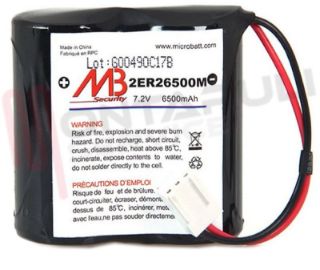 Immagine di BATTERIA 7,2V 6,5AH AL LITIO CON FILO