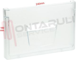 Immagine di FRONTALE CASSETTO VERDURA TRASPARENTE 240X160MM.