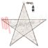 Immagine di STELLA LUMINOSA 3D 240 MICROLED Ø80CM. LUCE CALDA CON FLASH