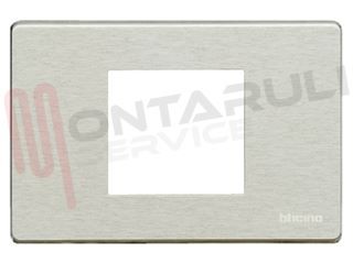 Immagine di PLACCA 2 POSTI CENTRALI-SCHUKO ALLUMINIO SERIE MAGIC