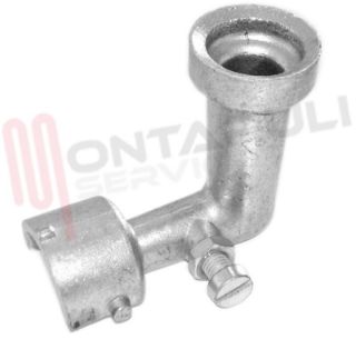 Immagine di BRUCIATORE GHISA A PIPA PICCOLO BOMPANI CANNA CORTA L= 75MM.