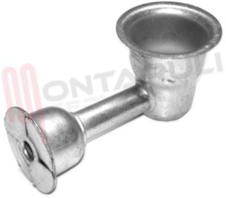 Immagine di BRUCIATORE LAMIERA A PIPA PICCOLO CAMPING SVB L=92MM.