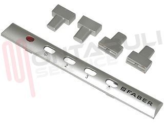 Immagine di MASCHERINO CON 4 TASTI PER CAPPA GRIGIO FABER