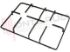 Immagine di GRIGLIA 2 FUOCHI PIATTINA 380X265X43MM. PICCOLA NARDI