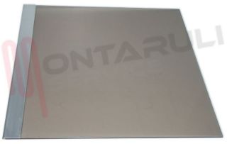 Immagine di VETRO COPERCHIO FUME' 583X554MM. C/PROFILO ANODIZZATO