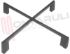 Immagine di GRIGLIA 1 FUOCO GHISA 248X248MM. NARDI