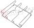 Immagine di GRIGLIA 1 FUOCO FILO 175X150MM. CROMATA SAMET