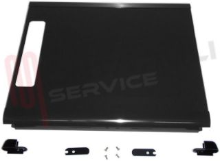 Immagine di COPERCHIO COMPLETO PIANO COTTURA NERO WHIRLPOOL