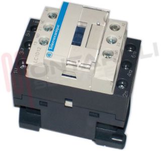Immagine di CONTATTORE 1NC+1NA 12A BOBINA 24VA LC1D12B7 50HZ AUX 3P
