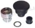 Immagine di PULSANTE FUNGO NERO 40MM D22 IMP. S/CONTATTO