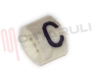 Immagine di ANELLINO IN GOMMA SEGNACAVI LETTERA C Ø3MM.