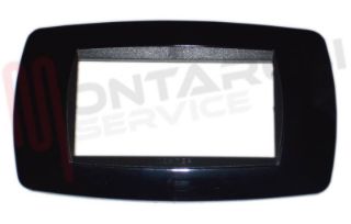 Immagine di PLACCA RETTANGOLARE 4 POSTI NERO SOFT SERIE MODO