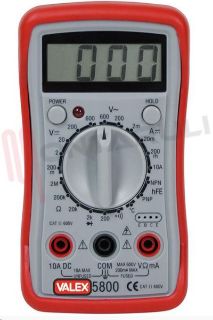 Immagine di MULTIMETRO DIGITALE VALEX MOD.P5800 CAT.II