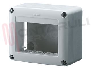 Immagine di SCATOLA PORTAPPARECCHI 3 POSTI SYSTEM BIANCO 9010