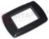 Immagine di PLACCA RETTANGOLARE 3 FORI NERA GLITTER SERIE LIFE