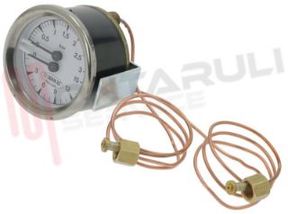 Immagine di MANOMETRO CALDAIA-POMPA Ø60MM. 0-3 / 0-15 BAR ATTACCO 1/8''M
