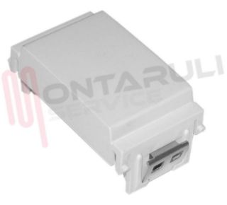 Immagine di COPRIFORO 1 POSTO BIANCO LISCIO SERIE IDEA VIMAR