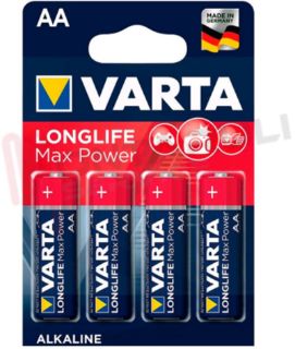 Immagine di BATTERIA 1,5V LR6 AA ALKALINA BL.4 PZ MAX POWER STILO VARTA