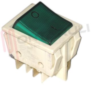 Immagine di INTERRUTTORE BIPOLARE LUMINOSO VERDE