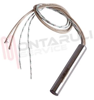 Immagine di RESISTENZA INOX PER FRIGO 12V/220V 110W DIAM.14,7MM.