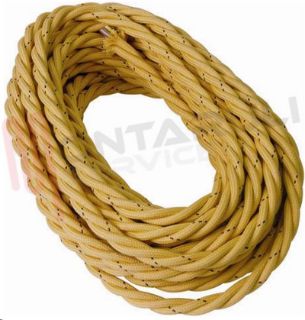 Immagine di TRECCIA COTONE 3X1MMQ DOPPIO ISOLAMENTO GIALLO