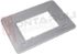 Immagine di PLACCA 3 POSTI PLASTICA SILVER SERIE MATIX BOMBATA