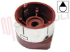 Immagine di MANOPOLA FUOCO BORDEAUX-SILVER D.8MM.