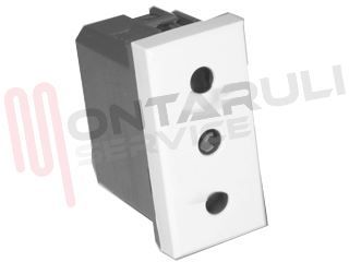 Immagine di PRESA 2P+T 10A BIANCA SERIE AXOLUTE