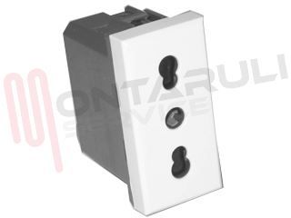 Immagine di PRESA BIPASSO 2P+T 16A BIANCO SERIE AXOLUTE
