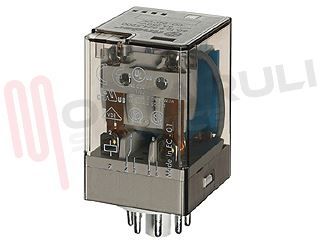 Immagine di RELE' UNDECAL 2SC 10A 60VDC+PULSANTE DI PROVA+INDICE