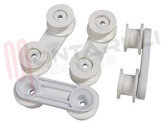 Immagine di KIT SUPPORTO RUOTE BIANCO 4 PEZZI