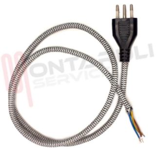 Immagine di CAVO TIGRATO 3X0,75MMQ CON SPINA L=1MT.