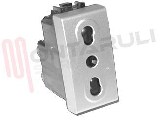 Immagine di PRESA 2P+T 16A BIPASSO GRIGIA SERIE LIGHT TECH