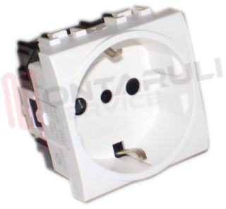 Immagine di PRESA 2P+T SCHUKO 16A BIANCA TIPO P30 SERIE LIGHT
