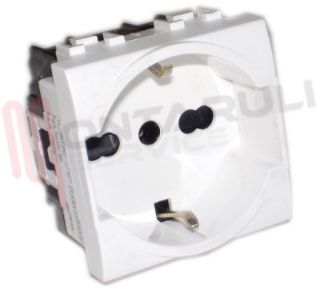 Immagine di PRESA 2P+T SCHUKO 10/16A 250V BIANCA SERIE LIGHT
