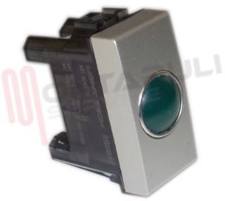 Immagine di SPIA VERDE 1 POSTO PORTALAMPADA SILVER SERIE LIGHT TECH