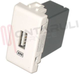 Immagine di PRESA USB 5V 1100MA CARICATORE SERIE MATIX