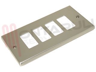 Immagine di PLACCA 4 POSTI ANODIZZATA ADATTABILE MAGIC