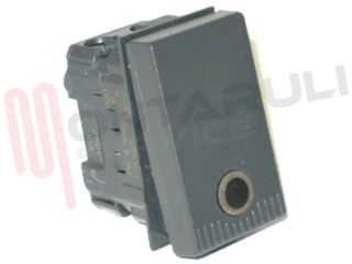 Immagine di PULSANTE NA 16A GRIGIO ILLUMINABILE SERIE NOIR AVE