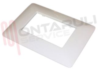 Immagine di PLACCA 3 POSTI BIANCO SERIE MATIX