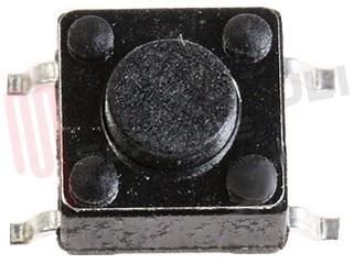Immagine di MICROPULSANTE A SALDARE 12V 50MA SMD 6,0X6,0X4,3MM.